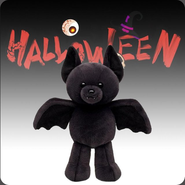 Build A Bear Halloween Fledermaus, Plüschtier, grau - Bild 1