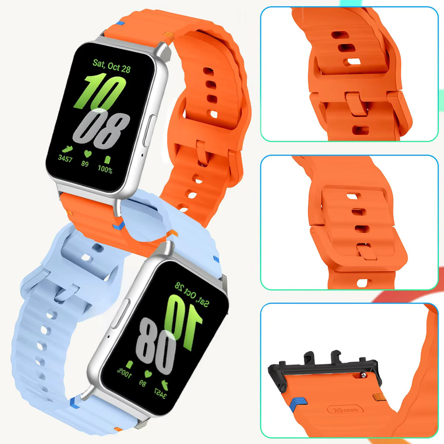 CHIICSMART Uhrenarmband Silikon, Samsung Galaxy Fit 3, Unisex - Bild 3