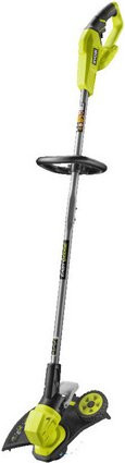 Ryobi One+ Akku-Rasentrimmer RY18LT33A-0 in Grün mit Radführung und 33 cm Schnittbreite