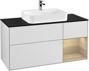 V&B Waschtischunterschrank Finion in Weiß lackiert, Breite: 120 cm - Bild 1