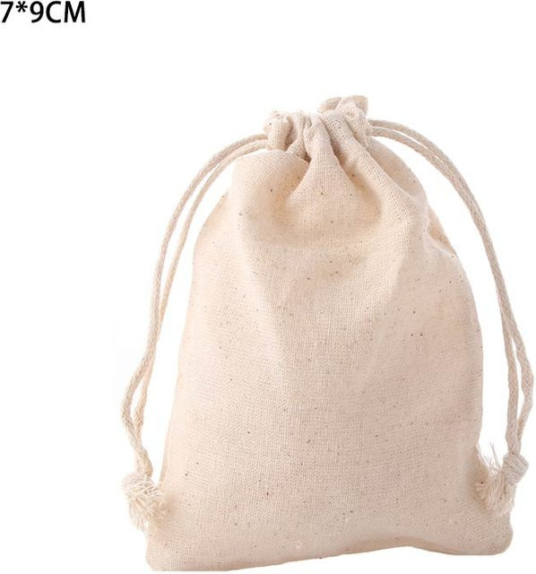 Binchi Outdoor Product Aufbewahrungstasche aus Baumwolle mit Kordelzug in Beige, B/T/H: 80,0 x 60,0 x 40,0 cm - Bild 1