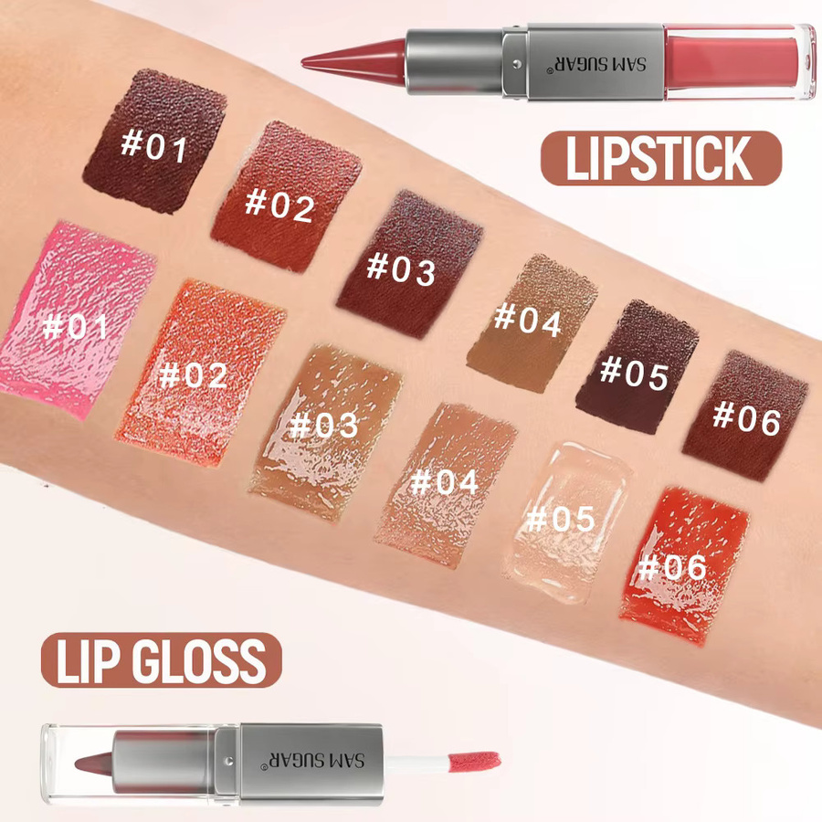 2-in-1 Lipliner & Lipgloss, Matt, Glänzend, Unisex - Bild 3