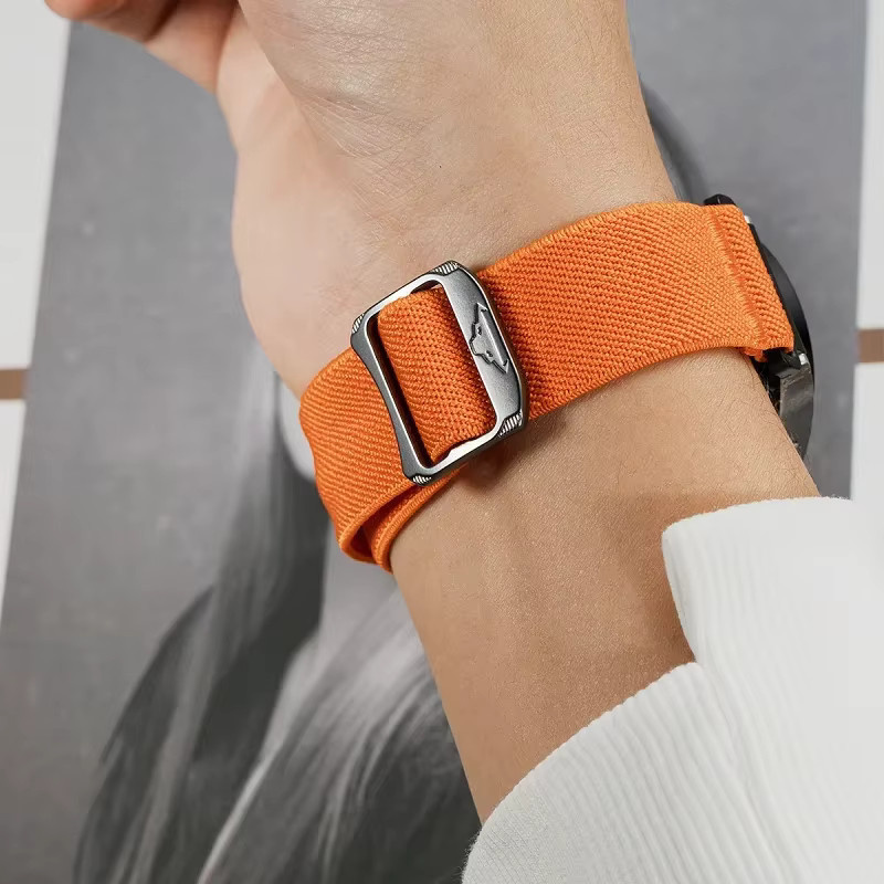 YEELUSEE Uhrenarmband Nylon, beige, Unisex - Bild 5