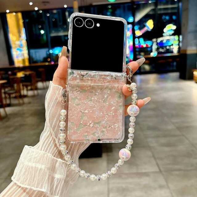 Aurora Armbandhülle mit Muschelmuster für Samsung Galaxy Z Flip 7 6 5 4 3 5G in Multicolour - Bild 1