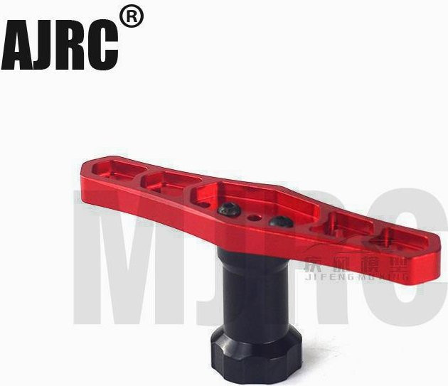 AJRC RC-Auto Spezial-Metallwerkzeug, Schraubenschlüssel 17mm, Rot - Bild 1