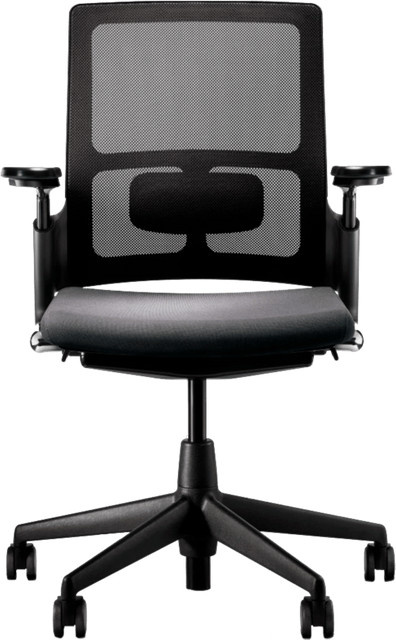 Ergonomischer Bürostuhl Ahrend 2020 Verta in Schwarz mit Armlehnen und Stoffbezug - Bild 1