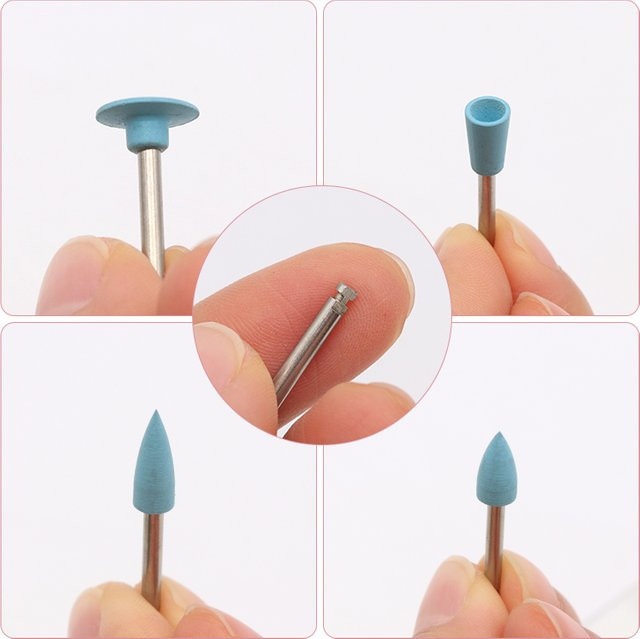 muduoban Dental Silikon Polierköpfe für Low-Speed Handstück, 4 Stück - Bild 1