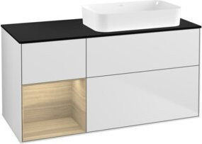 V&B Waschtischunterschrank Finion in Weiß lackiert, B/T: 120 x 60 cm - Bild 1
