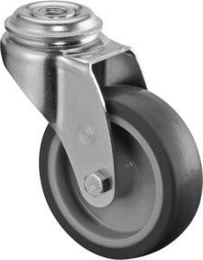 BS Apparaterolle A301.A80.075 Lenkrolle in Grau aus Kunststoff mit 75 mm Raddurchmesser - Bild 1