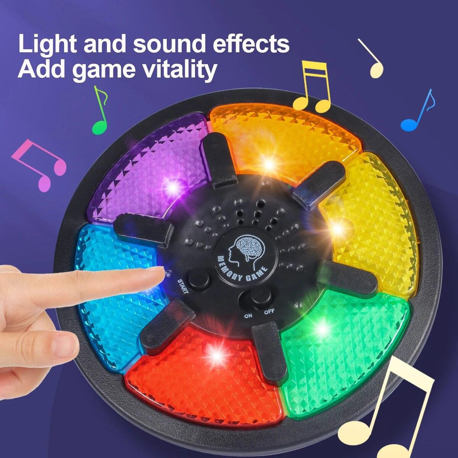 Cool Studio Memory Spielmaschine Handheld Elektronisches Memoryspiel mit Licht und Ton 6-12J - Bild 4