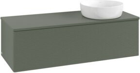 V&B Waschtischunterschrank Antao mit Frontstruktur und Beleuchtung in Grau, B/T/H: 120 x 50 x 50 cm - Bild 1
