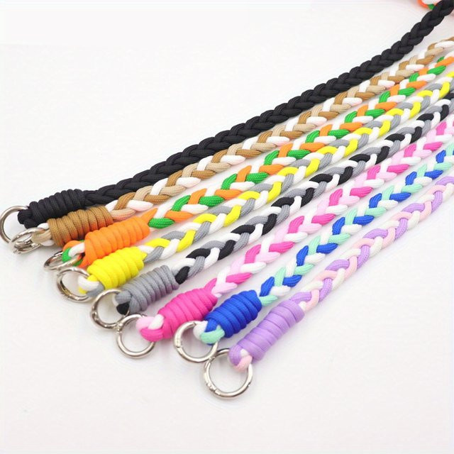 NYXIA Telefon-Lanyard, geflochtener Schultergurt, bunter dreisträngiger Taschengurt, Unisex - Bild 1