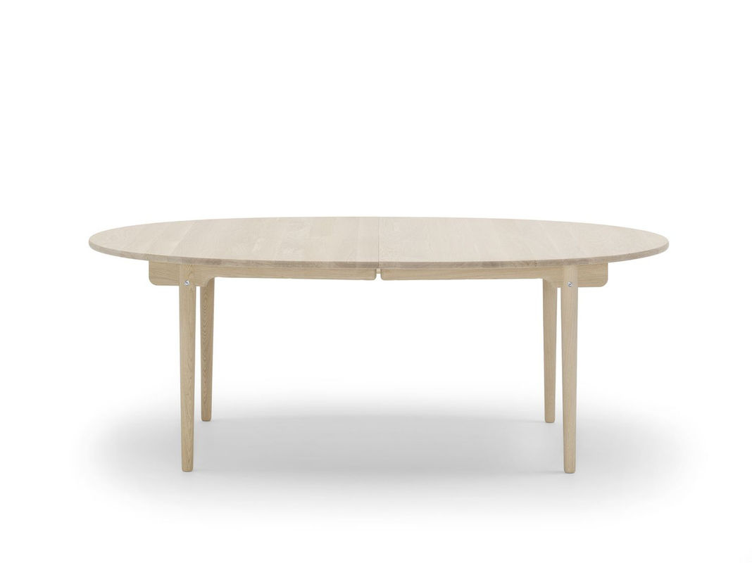Carl Hansen & Søn CH338 Esstisch aus Massivholz Eiche und Walnuss, oval und ausziehbar, Braun - Bild 2