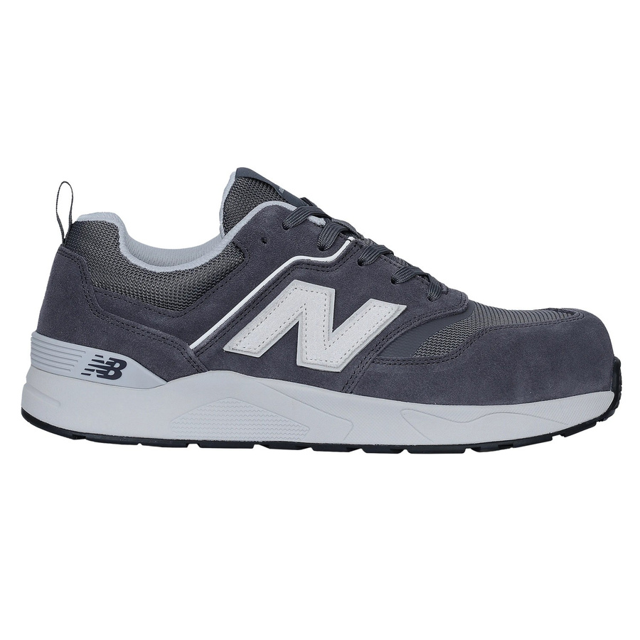 New Balance Sicherheitsschuhe Elite Lite S1 PL aus Leder in Grau-Weiß Gr. 42,5 - Bild 2