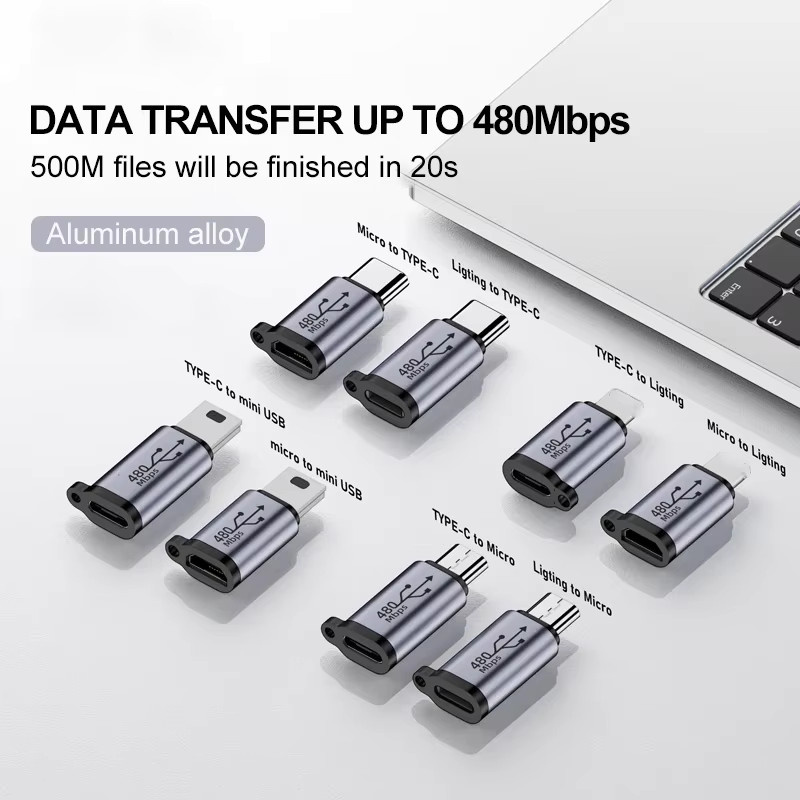 BSN USB Typ-C auf Micro USB Adapter Konverter für Xiaomi und Samsung Ladegeräte und Datenkabel - Bild 2