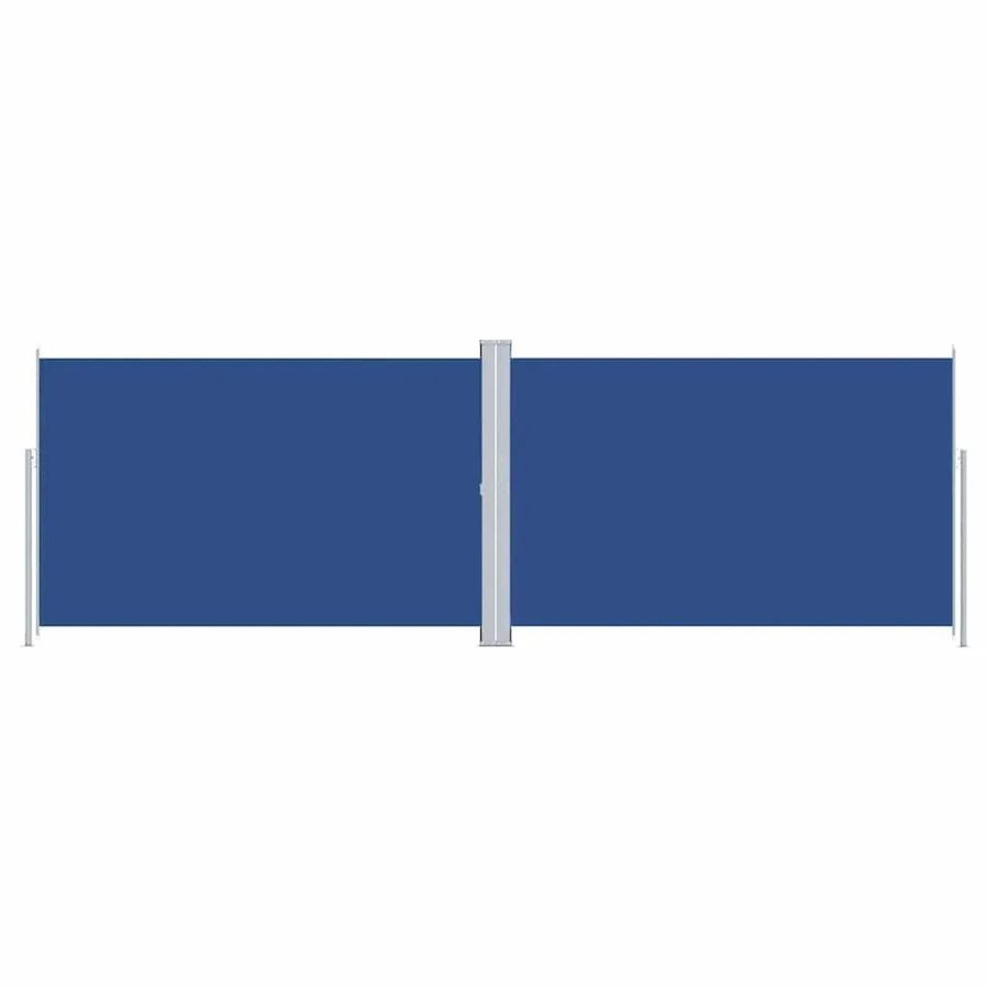 Furnicato Seitenmarkise ausziehbar Blau aus UV-beständigem Polyester mit Sichtschutz, B/H: 600 x 220 cm - Bild 2