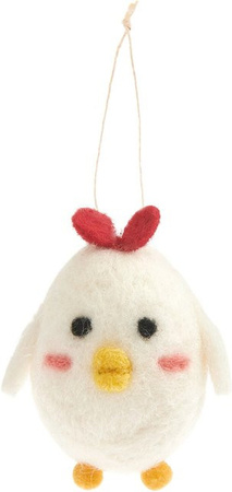 Rico Design Aufhänger Küken aus Filz in Weiß für Ostern und Frühling