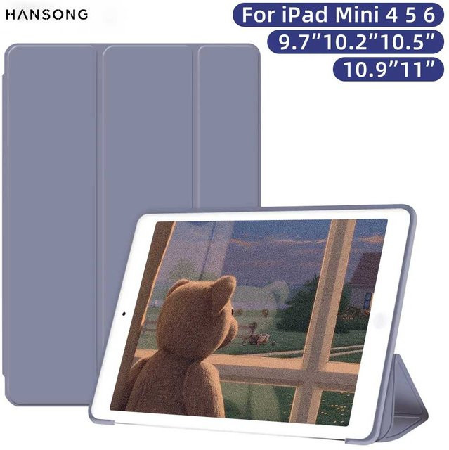 Hansong iPad Hülle mit Aufwachfunktion für iPad 10.2, 9.7, Air 2, Pro 11, Air 4/5 und 10.9 in Pink und Black - Bild 1