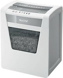 Leitz IQ Office Aktenvernichter P4 in Weiß mit Partikelschnitt und Anti-Papierstau-Technologie - Bild 1