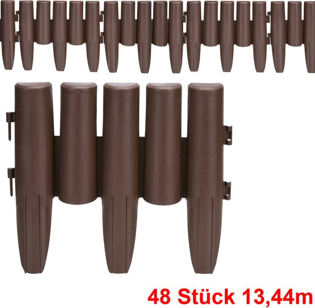 Beeteinfassung 6er-Set Braun 13,44 m - Bild 1