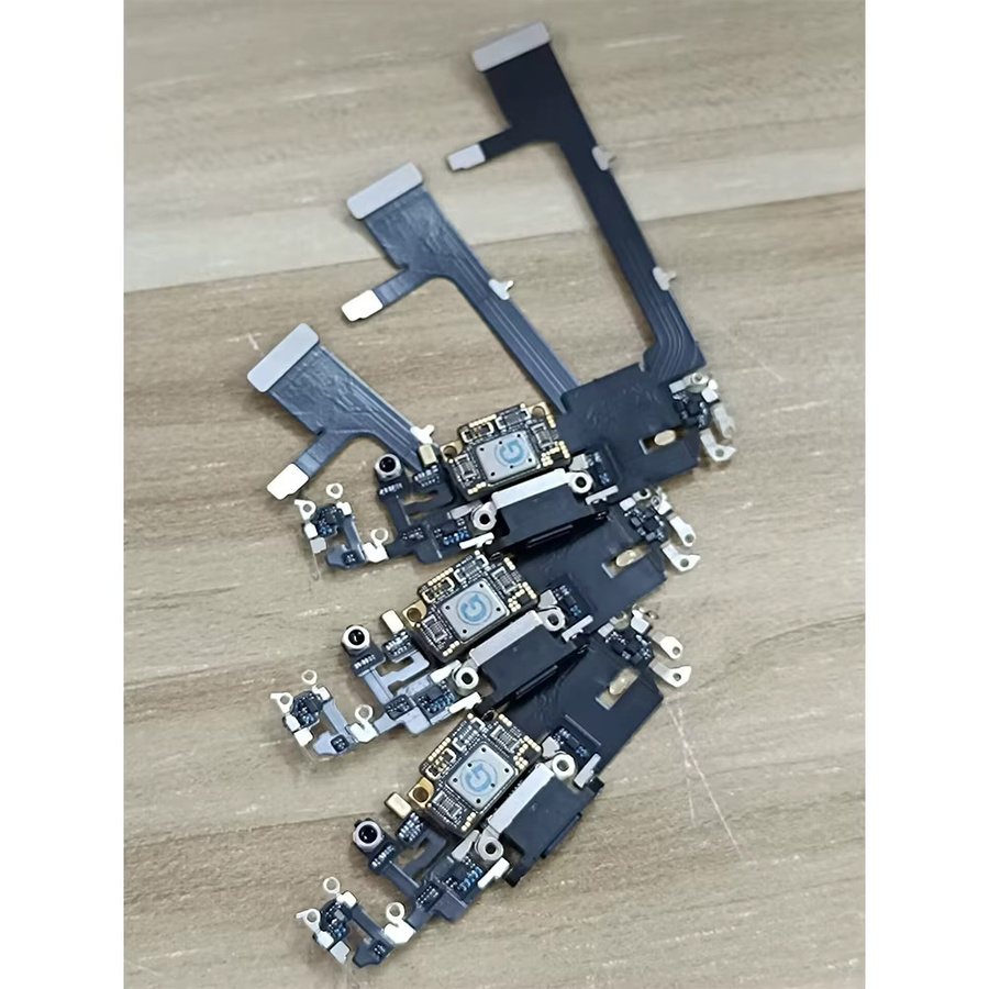 JIARUILA USB-C Schnellladegerät USB Dock Ladestation Port Board mit Mikrofon Flexkabel für iPhone 11 Pro Max in Schwarz oder Weiß - Bild 4