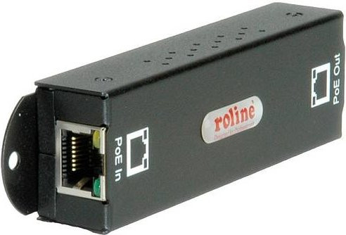 Roline PoE Extender 21.13.1188 Ethernet LAN 10/100/1000 MBit/s IEEE 802.3at 25.5 W Schwarz - Bild 1