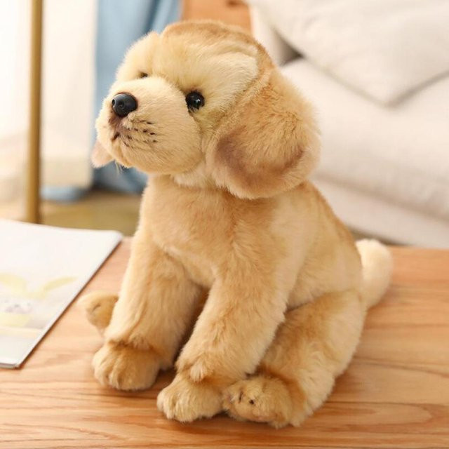 Labrador Hund Puppe, Stofftier Plüschtier, beige, ab 0 Jahren - Bild 1