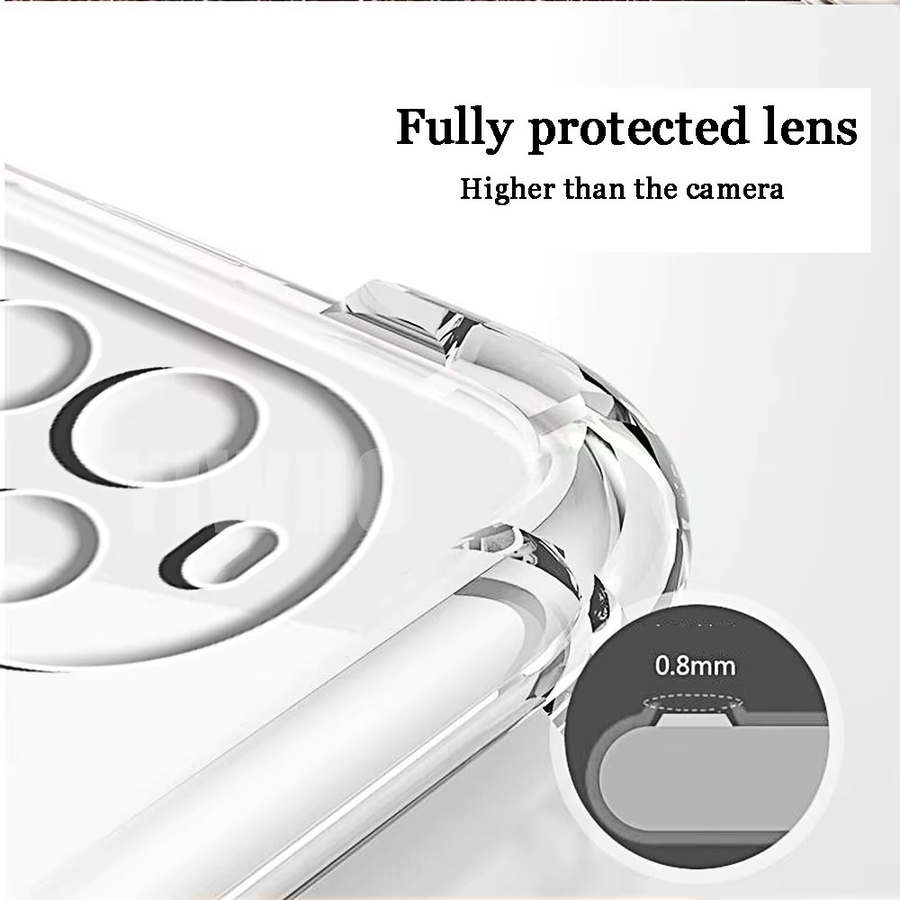 Transparente Airbag-Handyhülle für Huawei Nova 13 Pro 12 11 10 9 Pro SE 12i mit Schutzlinse und stoßfester TPU-Rückseite - Bild 4