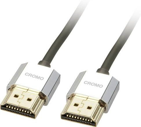 Lindy HDMI High-Speed-Kabel mit Ethernet in Schwarz, Länge: 0,50 m - Bild 1