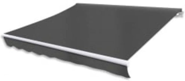 Furnicato Gelenkarmmarkise motorisiert in Anthrazit mit Aluminiumgestell und Polyesterstoff, Breite: 600 cm - Bild 1