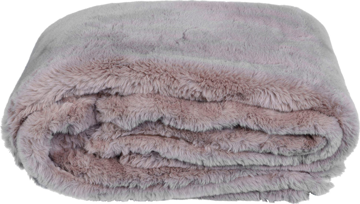 Webpelzdecke Donna Kuscheldecke aus Faux Fur von STAR HOME in Taupe Braun B/B/H: 140 x 190 cm - Bild 1