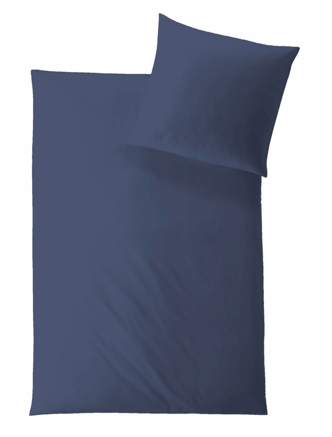 Hefel Classic Uni Mako-Satin Bettwäsche aus Lyocell mit Reißverschluss, B/H: 200 x 220 cm - Bild 1
