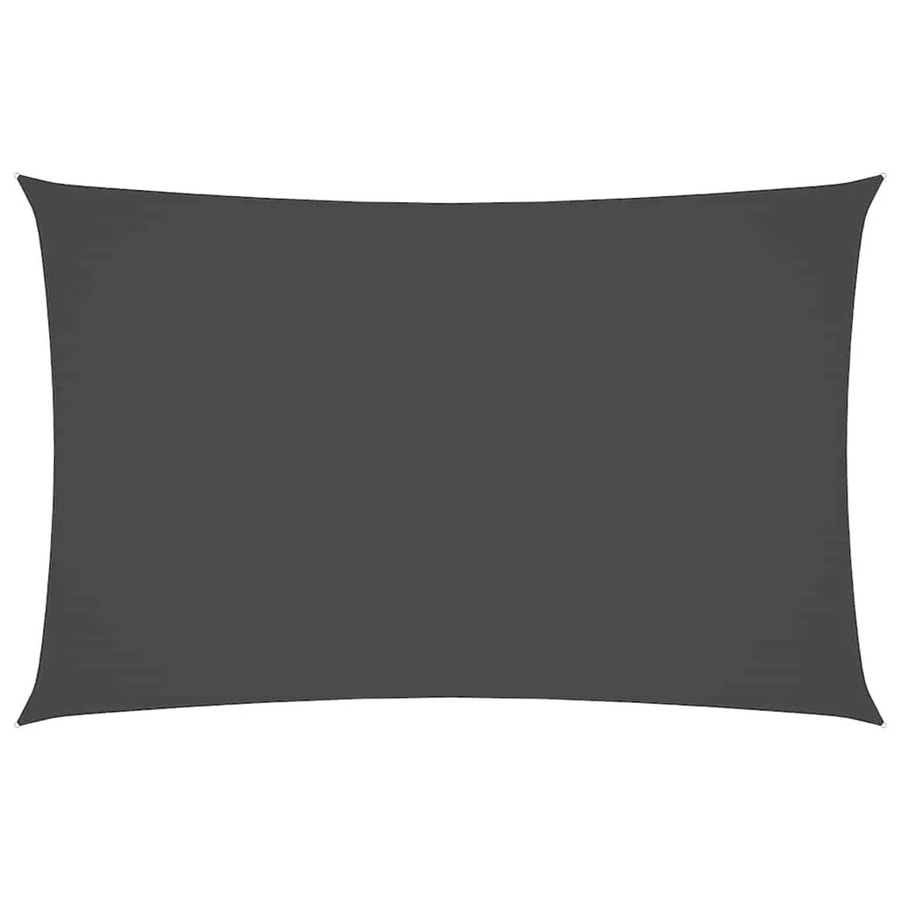 Furnicato Sonnensegel aus PU-beschichtetem Oxford-Gewebe, rechteckig, Anthrazit, 2 x 5 m - Bild 2