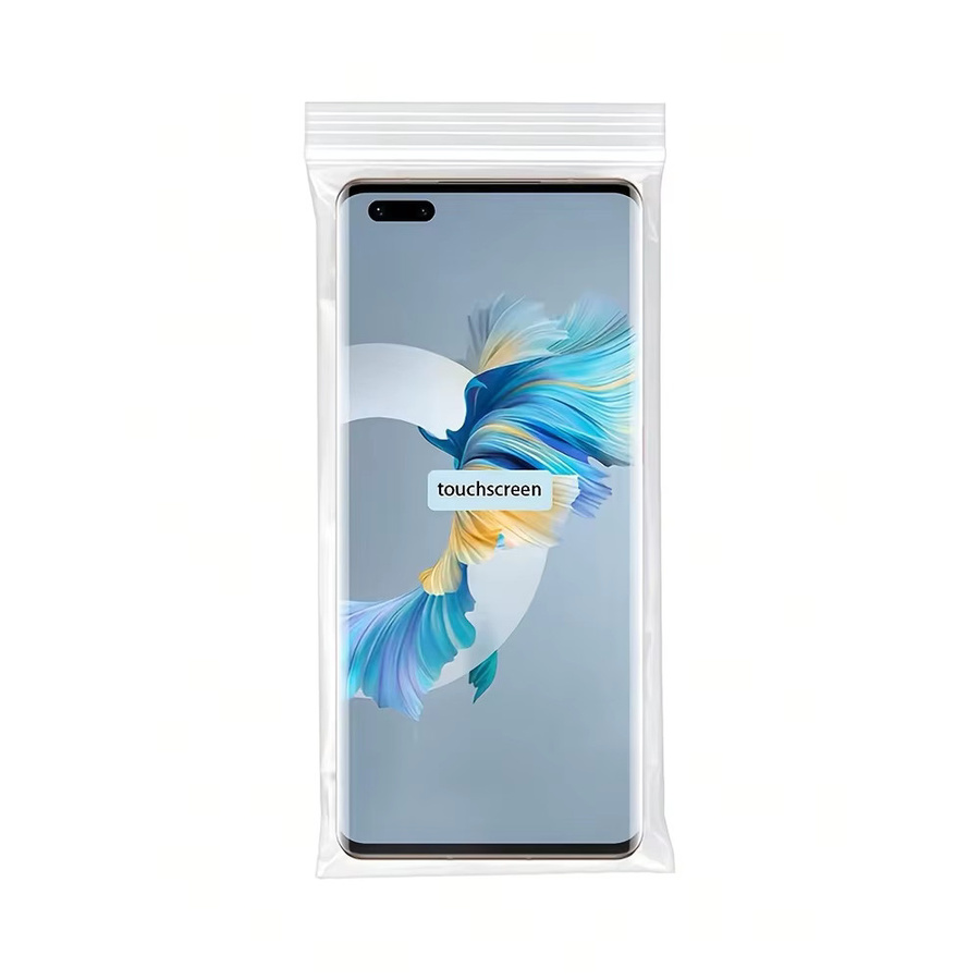 50 Stück transparente wasserdichte Handytaschen aus Kunststoff, selbstdichtende Einweg-Schutzhüllen mit Touchscreen-Funktion - Bild 3