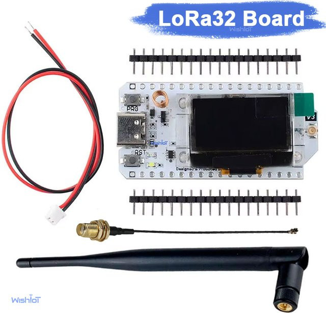 Heltec LoRa32 V3 Node Development Board mit ESP32-S3, Wi-Fi, Bluetooth und 5dBi SMA Antenne für Meshtastic DIY - Bild 1