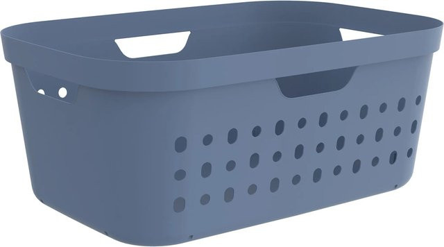 Rotho Wäschekorb Jona 39 mit Griffen in Horizontblau - Bild 1