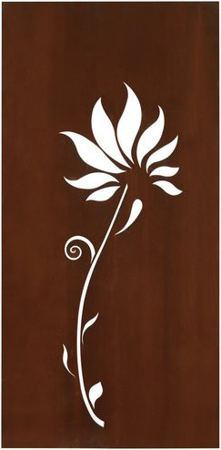 FLORAWORLD Sichtschutz Lilie aus Stahl in Braun, H x B: 158 x 90 cm - Bild 1