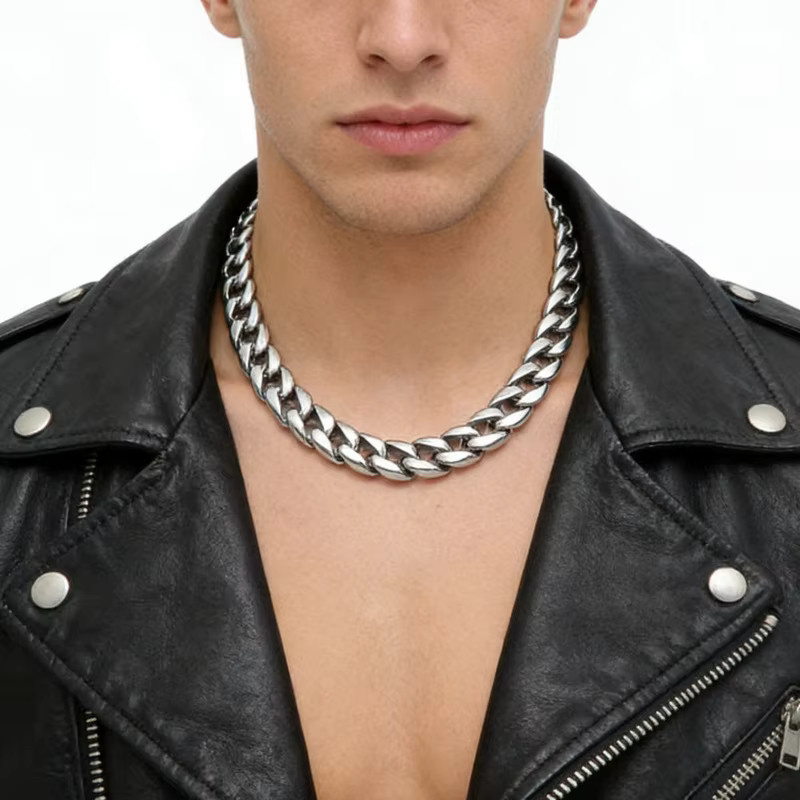 KALEN Halskette Edelstahl, Silber, Herren - Bild 3