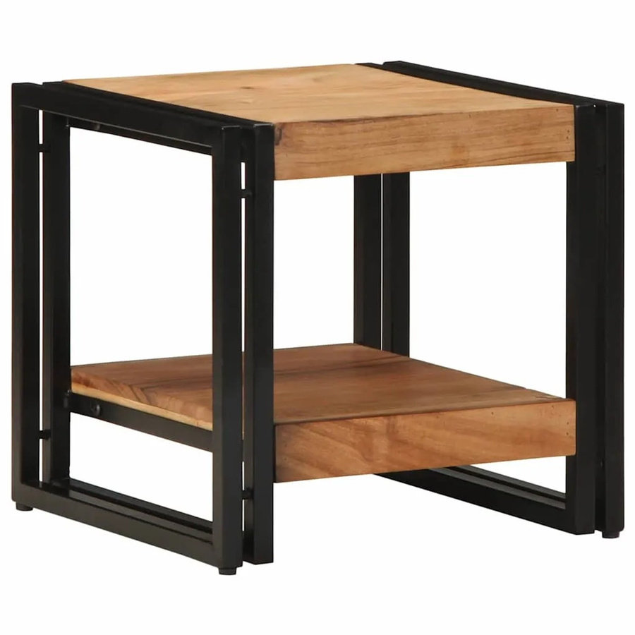 vidaXL Couchtisch aus Akazienmassivholz in Braun, quadratisch, B/T/H: 40 x 40 x 38 cm - Bild 2