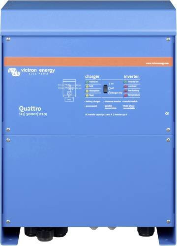 Victron Energy Wechselrichter Quattro 5000W in Blau, 230 V/AC - Bild 1