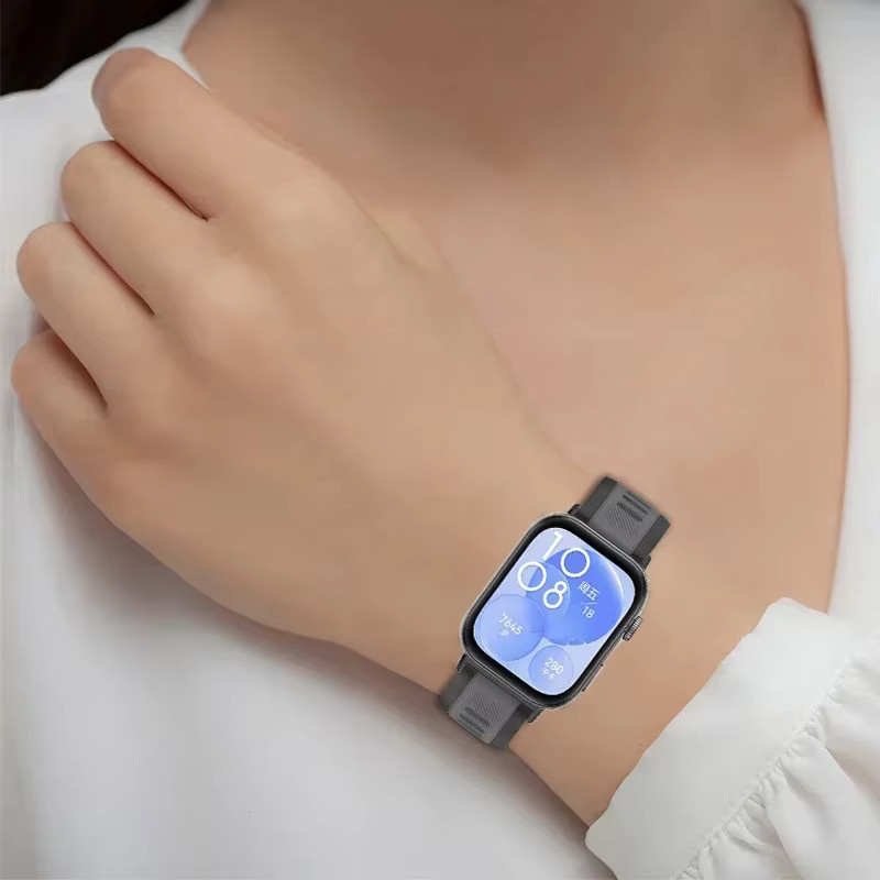 Huawei Uhrenarmband Silikon, Bicolor, Unisex - Bild 3