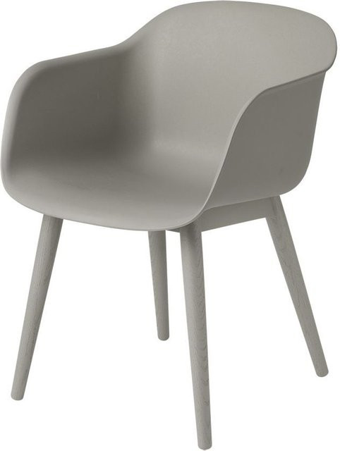Muuto Fiber Armlehnstuhl mit Holzgestell - Bild 1