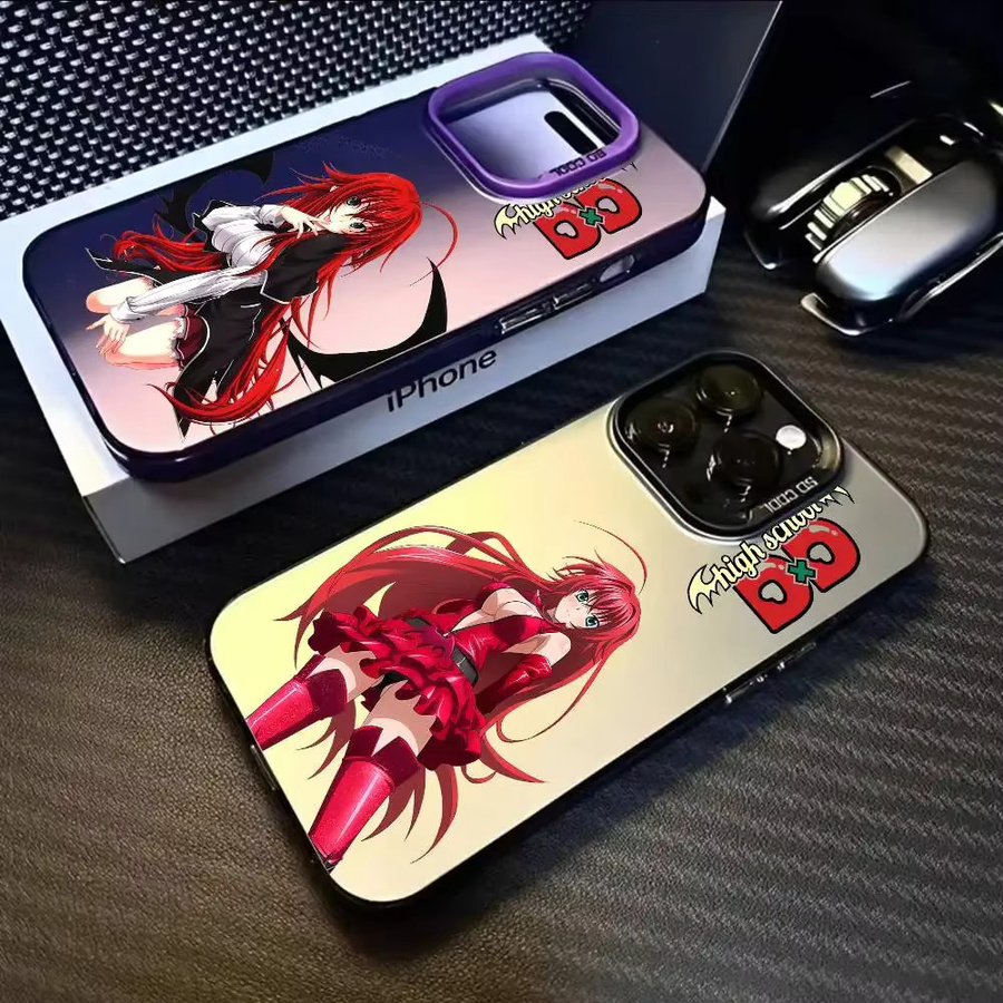 Anime High School DxD Handyhülle für iPhone 11 bis 17 Pro Max in Multicolor mit Matte Laser Metallic Aurora Effekt - Bild 3