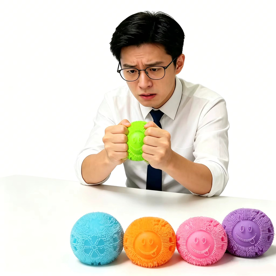Meade Plüsch-Spielzeugball, lila, bunt, Plüsch / Textil - Bild 2