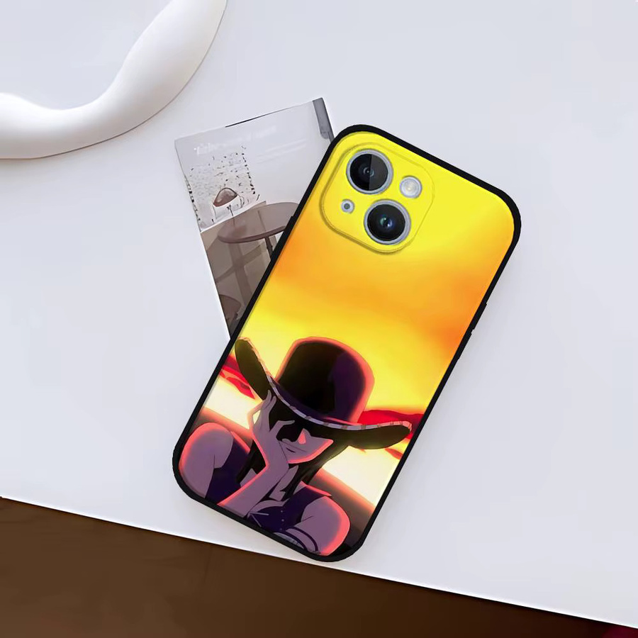 ONE PIECE N-Nico Robin-S Handyhülle aus schwarzem Silikon für iPhone 11 12 13 14 15 16 Pro Max Mini X Xs XR - Bild 4