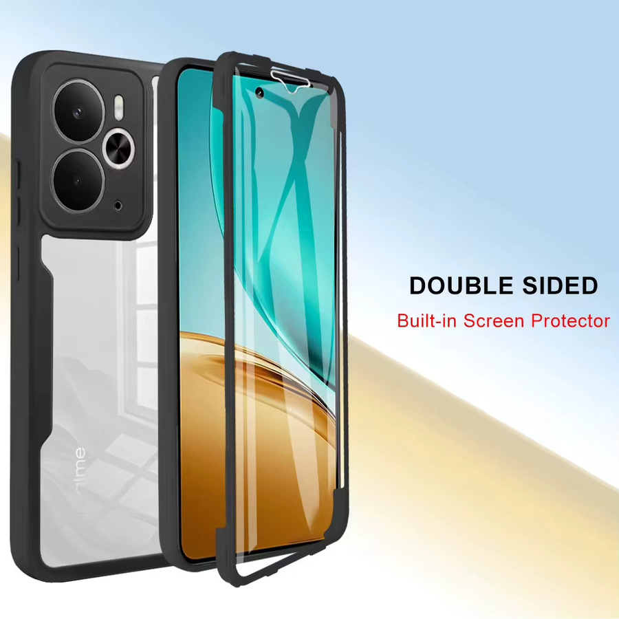 360-Grad-Ganzkörper-Displayschutzfolie und transparente, stoßfeste Handyhülle für Realme 14, Realme 15, Realme 14X und Realme 15 Pro + - Bild 4