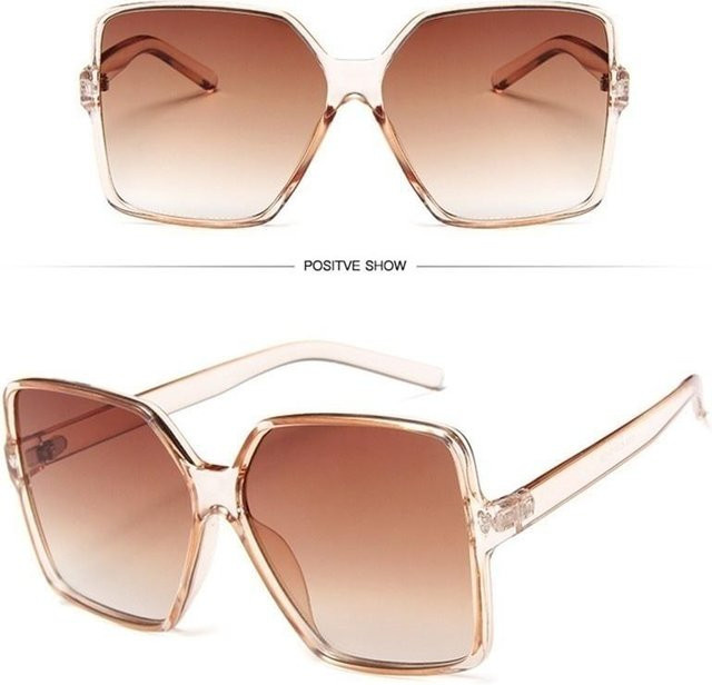 Binchi Keji Travel Sonnenbrille, quadratisch, Vollrand, Kunststoff, Unisex, schwarz, beige - Bild 1