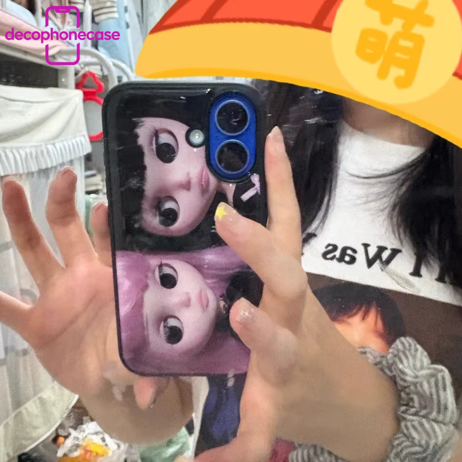 DecoPhone Handyhülle mit japanisch-koreanischem Dark-Girl-Kunstmotiv für iPhone 11 bis iPhone 17 Pro Max, Silikon-Rückseite, Mehrfarbig - Bild 6