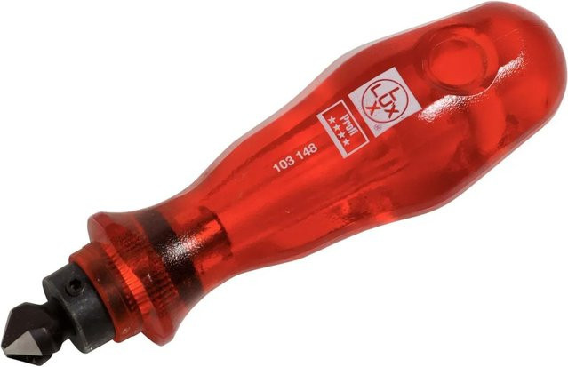 LUX-TOOLS Handsenker HSS aus Edelstahl, Durchmesser: 12 mm, Farbe: Rot - Bild 1