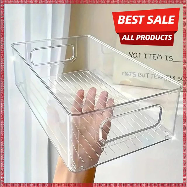 Transparente Acryl-Aufbewahrungsbox aus Kunststoff für Kosmetik und Schreibtisch - Bild 1